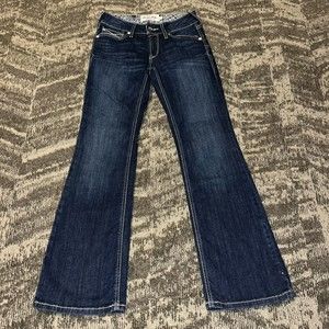 Ariat Real Denim Alexandria Mid Rise Bootcut Jeans Midnight Blue 27S